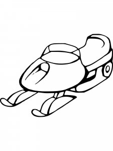 Snowmobile coloring page 10 - Free printable