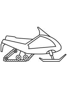 Snowmobile coloring page 3 - Free printable