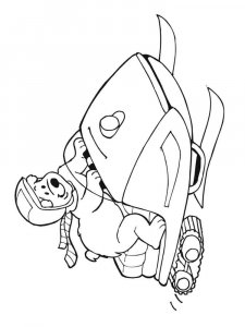Snowmobile coloring page 8 - Free printable