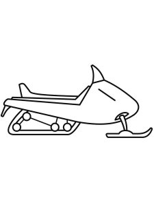 Snowmobile coloring page 9 - Free printable