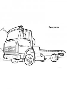 Tow Truck coloring page 10 - Free printable