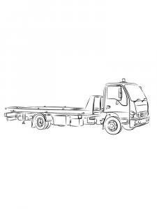Tow Truck coloring page 13 - Free printable