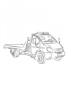 Tow Truck coloring page 14 - Free printable