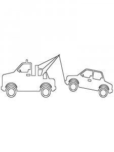 Tow Truck coloring page 6 - Free printable