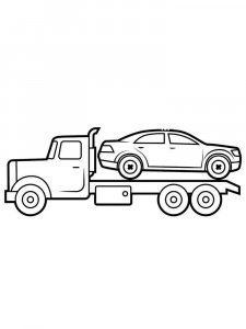 Tow Truck coloring page 9 - Free printable