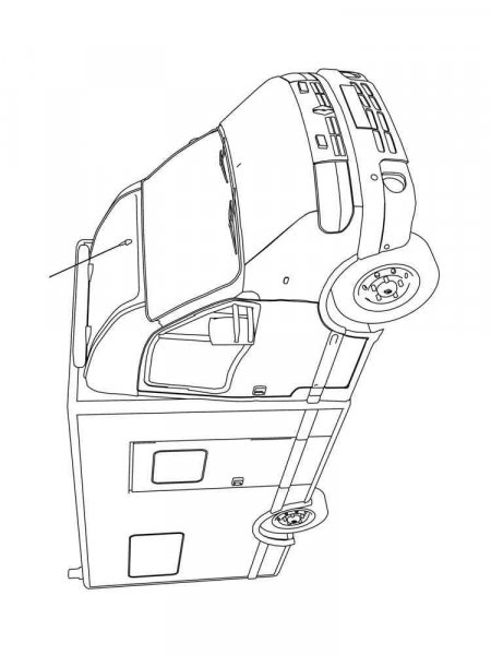 Van coloring pages