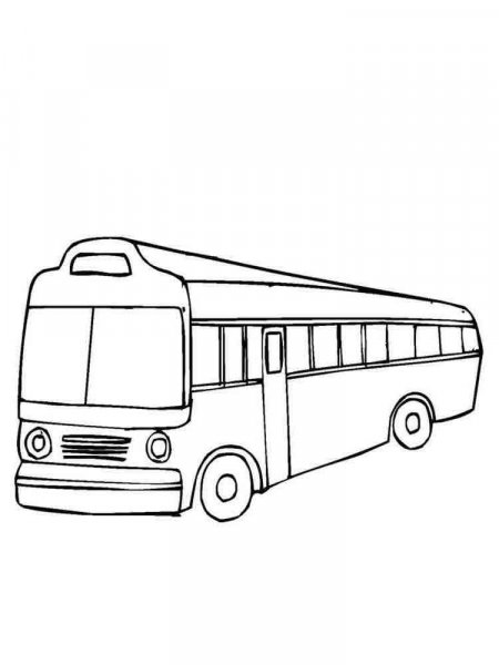 Buses coloring pages