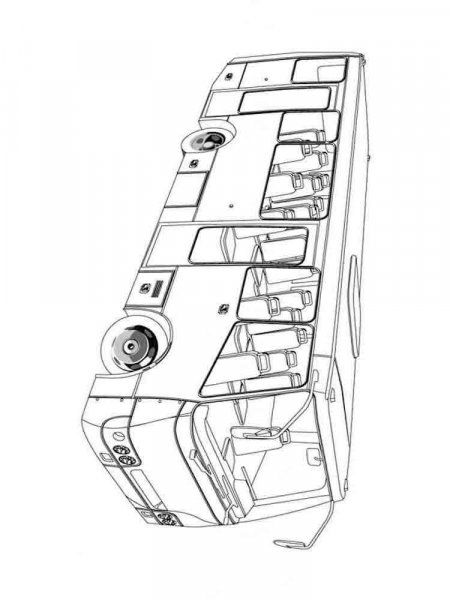 Buses coloring pages