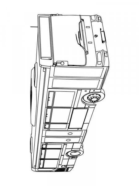 Buses coloring pages