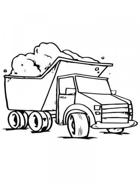 Dump Truck coloring pages