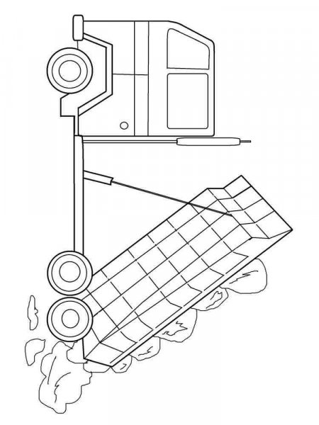 Dump Truck Coloring Pages