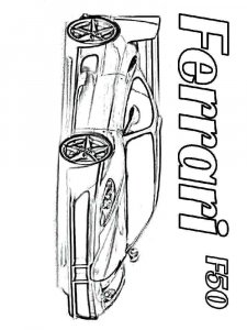Ferrari coloring page 13 - Free printable