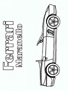 Ferrari coloring page 16 - Free printable