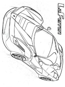 Ferrari coloring page 2 - Free printable