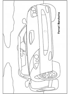 Ferrari coloring page 23 - Free printable