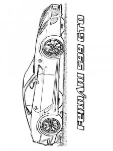 Ferrari coloring page 4 - Free printable
