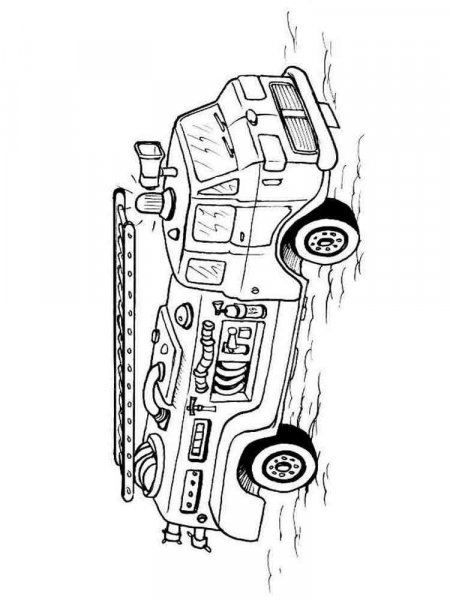 Fire truck coloring pages