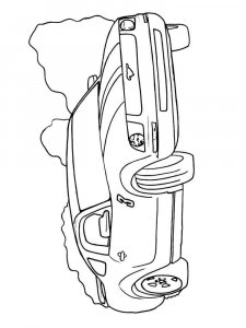 Ford Mustang coloring page 1 - Free printable