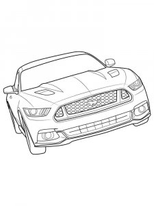 Ford Mustang coloring page 12 - Free printable
