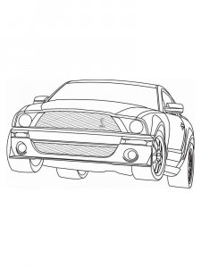 Ford Mustang coloring page 2 - Free printable