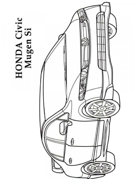 Honda coloring pages