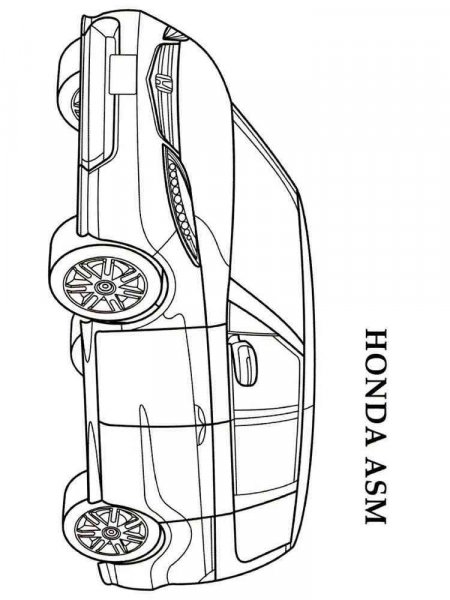 Honda coloring pages