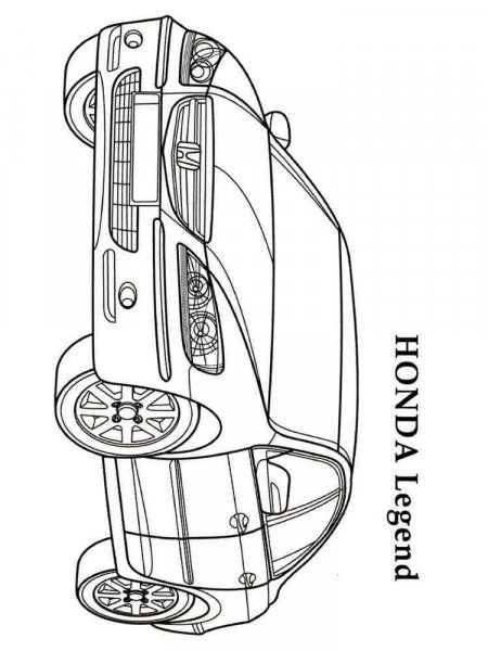 Honda coloring pages