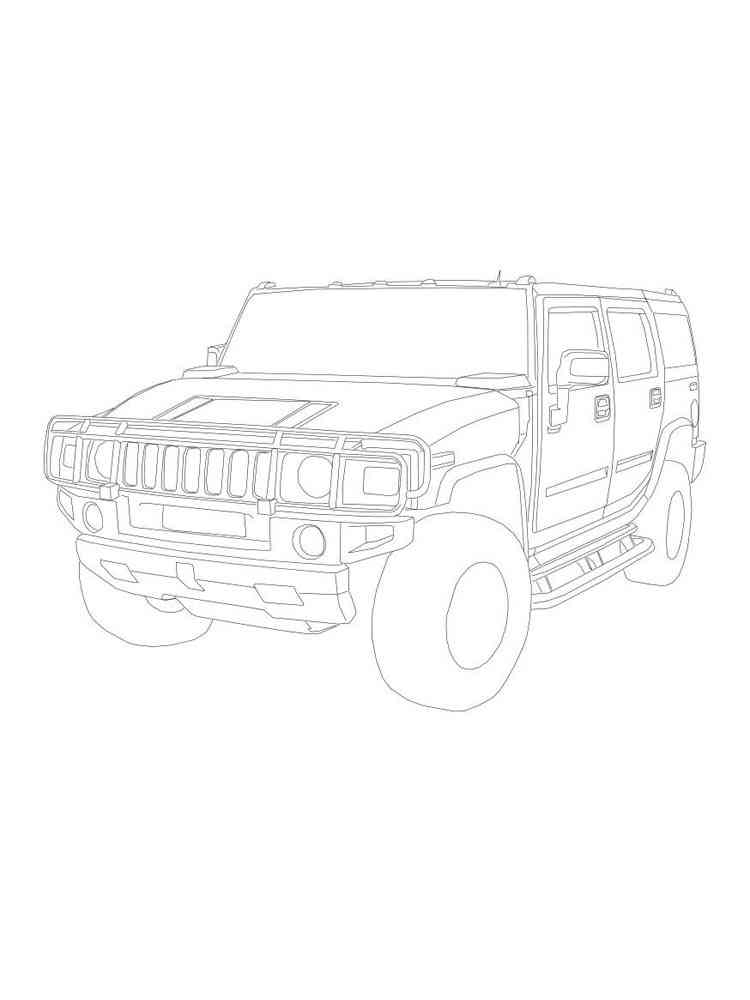 Download Hummer coloring pages. Free Printable Hummer coloring pages.
