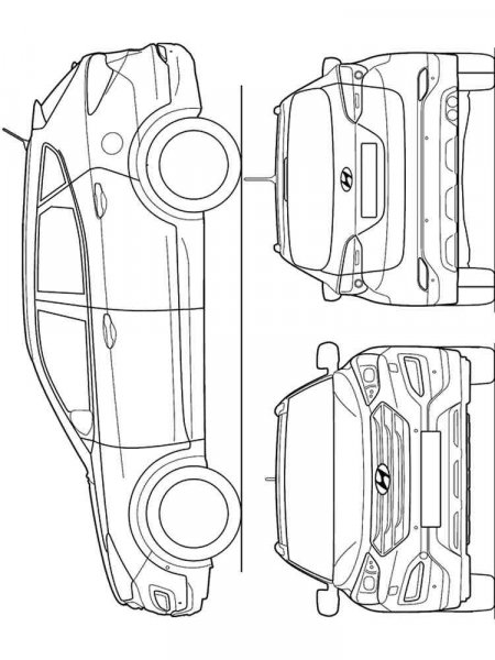 Hyundai Coloring Pages