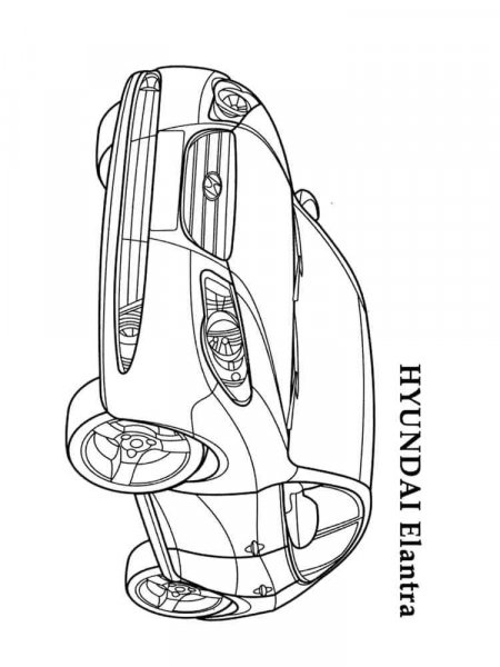 Hyundai coloring pages