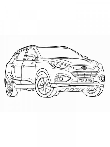 Hyundai coloring pages