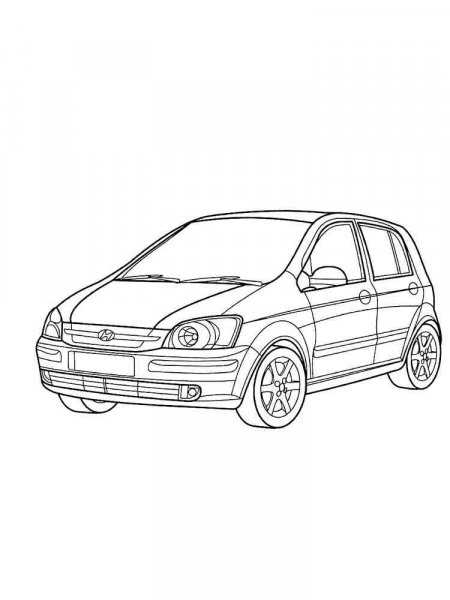 Hyundai coloring pages