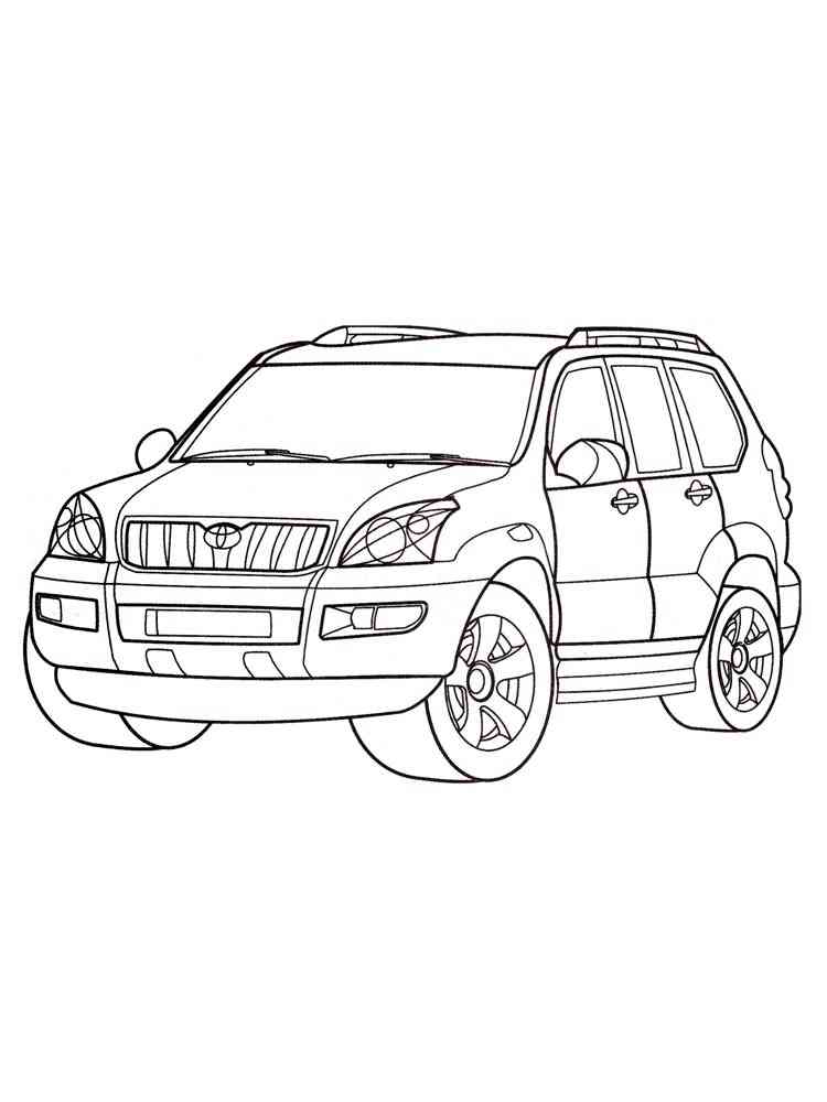 Land Cruiser coloring pages