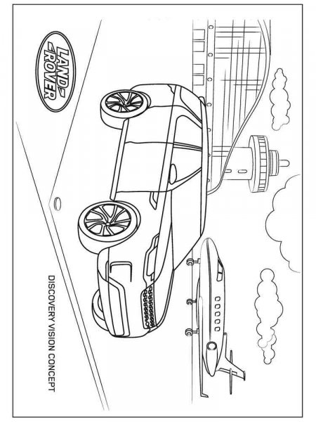 Land Rover coloring pages