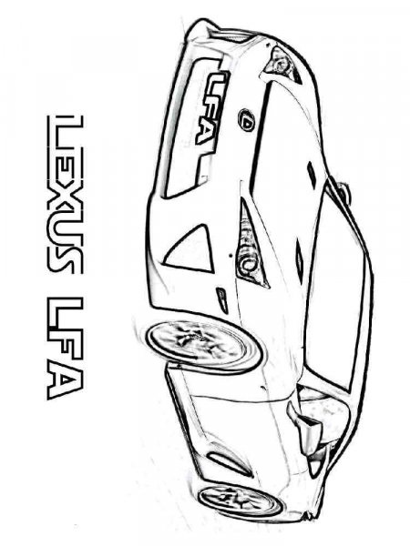 Lexus coloring pages