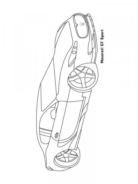 Maserati coloring pages