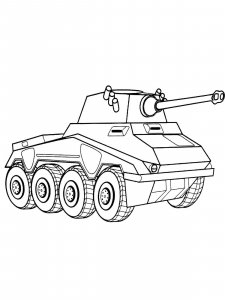 Military Vehicle coloring page 43 - Free printable