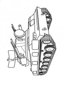 Military Vehicle coloring page 18 - Free printable