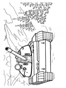 Military Vehicle coloring page 2 - Free printable