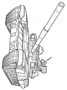 Military Vehicle coloring page 28 - Free printable