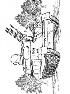 Military Vehicle coloring page 4 - Free printable