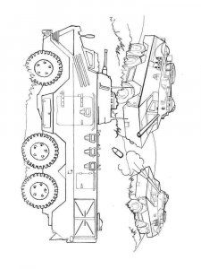 Military Vehicle coloring page 40 - Free printable