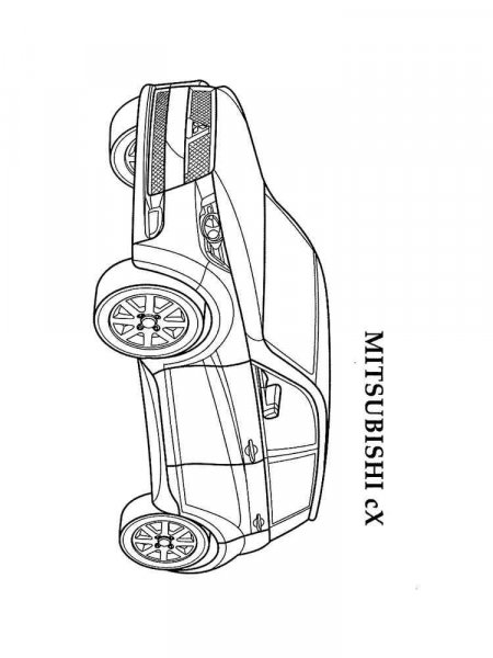 Mitsubishi coloring pages