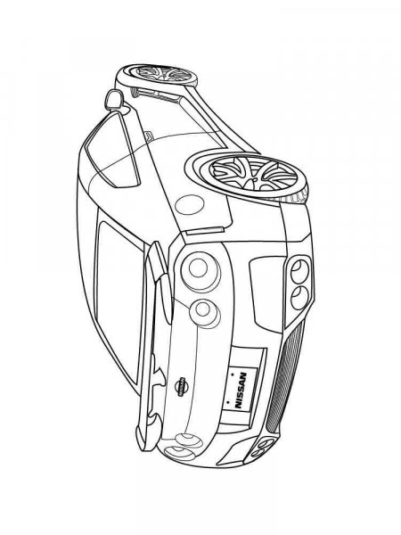 Nissan coloring pages