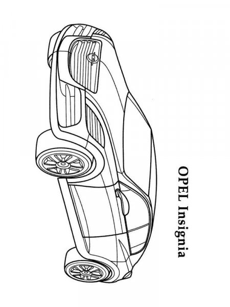 Opel coloring pages