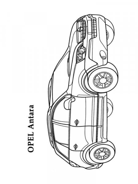 Opel coloring pages