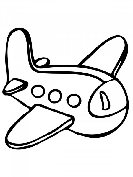 Plane coloring pages