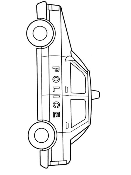 Police car coloring pages