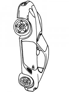 Porsche coloring page 31 - Free printable