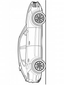 Porsche coloring page 24 - Free printable